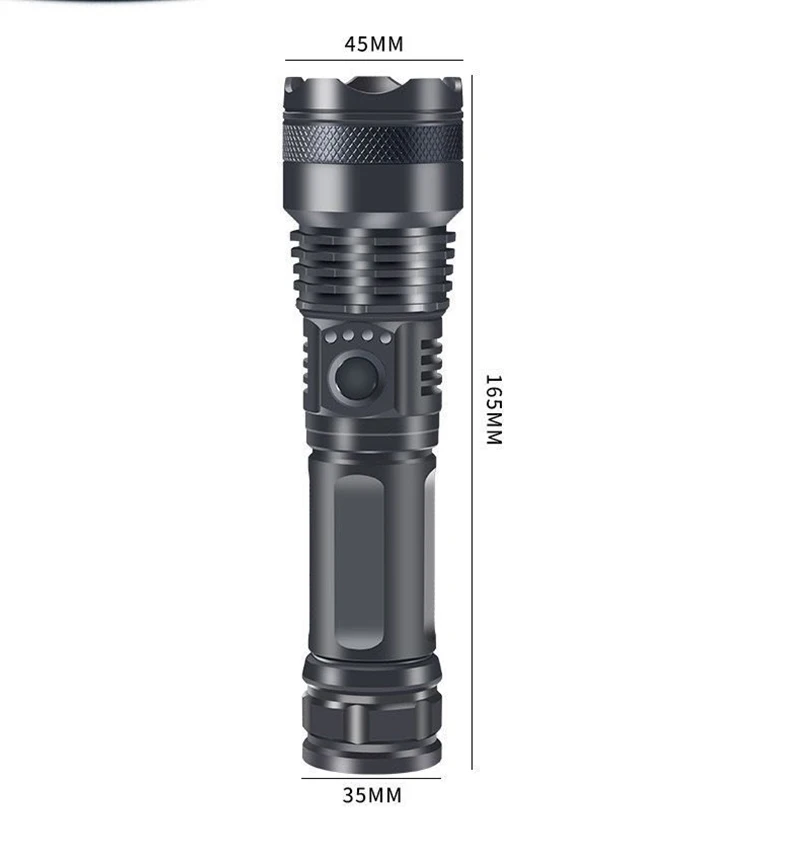 Linternas recargables C5 para exteriores, luz LED fuerte