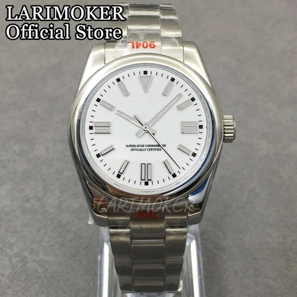 LARIMOKER 36 mm/39 mm Herren-Zifferblatt in Pistaziengrün mit leuchtendem NH35/ETA2824 PT5000 mechanischem Oyster-Armband, Herren-Taucheruhr – Detail 26