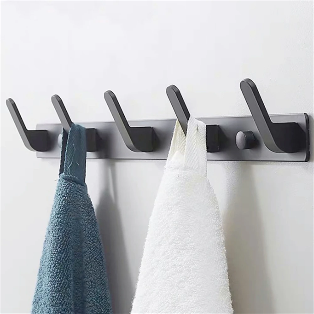 Perchero montado en la pared para baño, gancho para ropa, toalla, inodoro,  cocina, pasillo, balcón, dormitorio, sala de estar - AliExpress