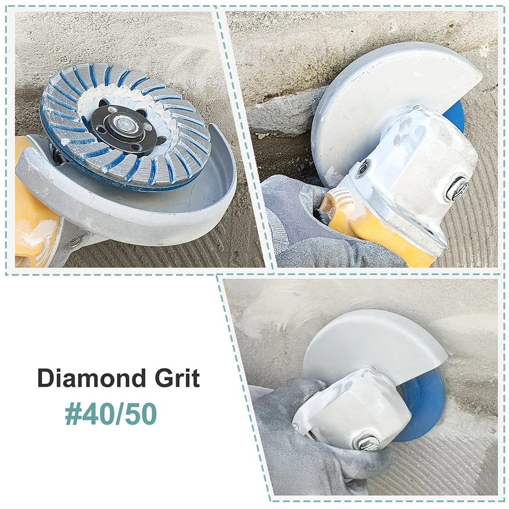 1pc/2pcs Diamond Turbo Cup Grinding Discs Cutting Wheels For Concrete Masonry Marble Polishing Tools Dia100/115/125/180mm