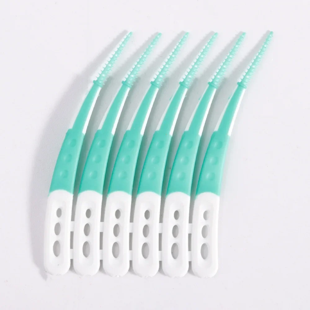 

Silica Gel Interdental Brush Adult Soft Rubber Oral Hygiene Brush Care Teeth Whitening Clean Picks Cranny Push-Pull Tool Brush