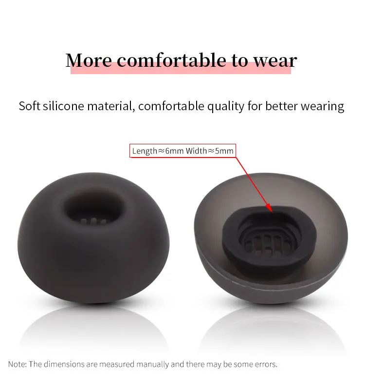 Silicone Ear Tips for Freebuds Pro2 Eartips Freebuds Pro 3 Ture Wireless Earbuds Tips Anti-Slip Dust Filter TWS Earplug