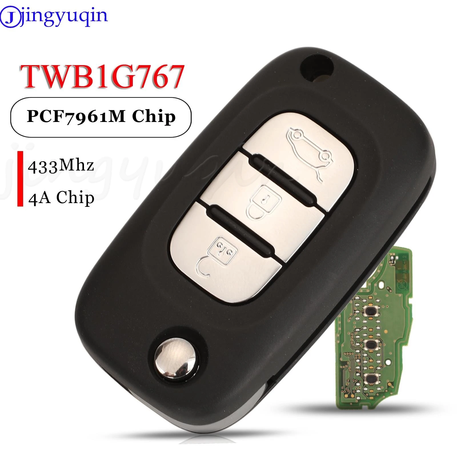 

Пульт дистанционного управления jingyuqin TWB1G767 OEM с 3 кнопками 433 МГц PCF7961M 4A для Lada Vesta X-RAY XRAY Granta Kalina Priora 2015-2019