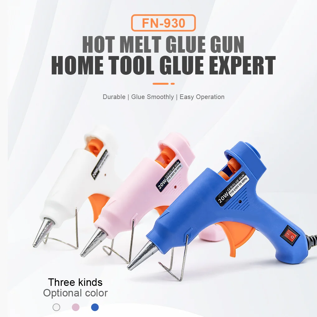 20W Hot Melt Glue Gun DIY Mini Household Industrial Use 7mm Glue Sticks
