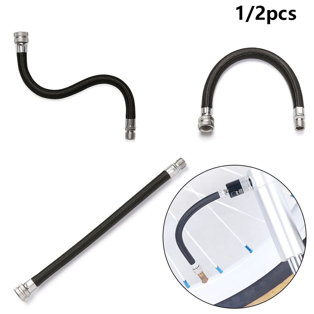 12PCSBicyclePumpExtensionHoseTubePipeCordPortableBikePumping