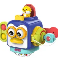 Baby Busy Board Cube Montessori Sensory Toys for Toddler Educational Learning Activities Travel Toy Lock Box Fine Motor Skill 4