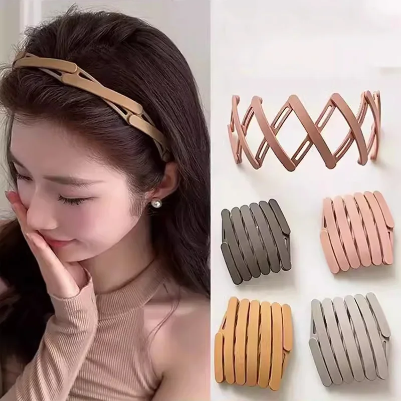 LED Noodle Rave Headbands Light Up Braids Crown Hairband For Party