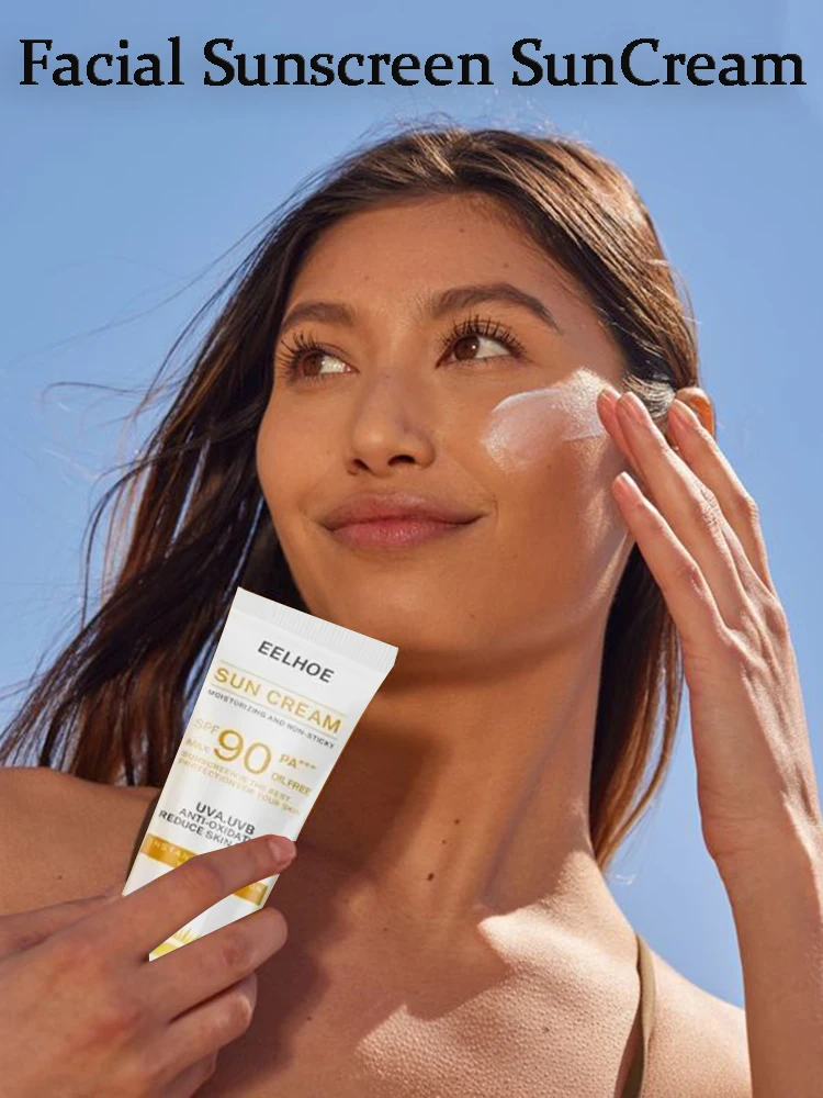 Facial Sunscreen SunCream Sunblock Skin Protective Cream Bleaching Facial Moisturizer Anti Aging Oil Control