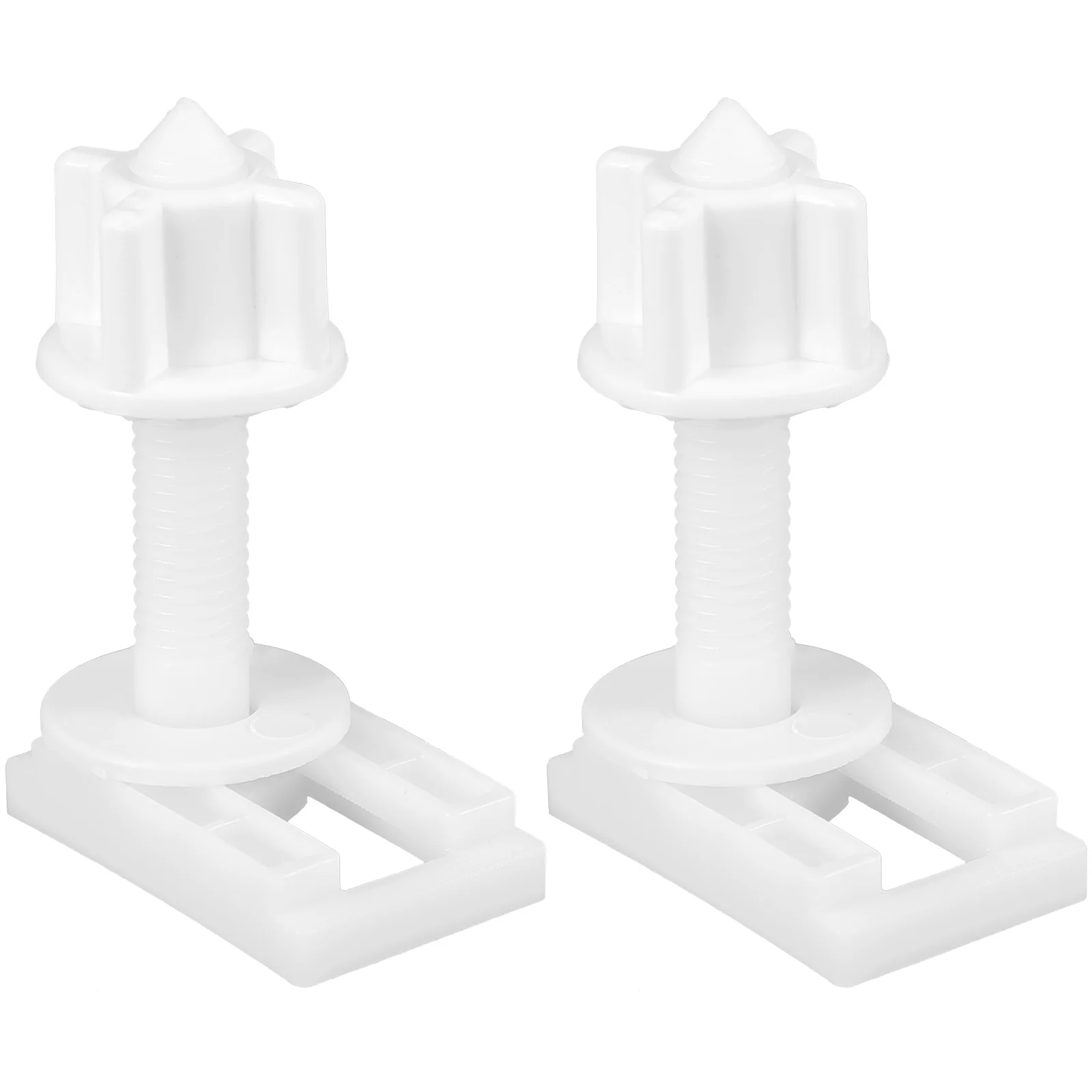 Plastic Toilet Seat Hinge Bolt Screw with Nuts and Washers Set