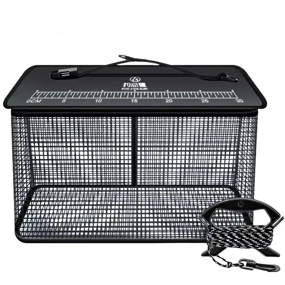 Description Picture 6 of itemFish Net Bag Floating Fish Basket Large Capacity Quick-drying Foldable Fish Cage 19L/47L Fish Protector Foldable Fishing Net