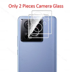 Premium Tempered Glass Screen Protector with 3D HD Curved Lens Film - Xiaomi 13T 5G (Only 2 Camera Glass)