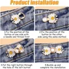 Reusable Metal Buttons Pearl Snap Fastener Pants Pin Retractable Button Sewing-on Buckles for Jeans Perfect Fit Reduce Waist 3