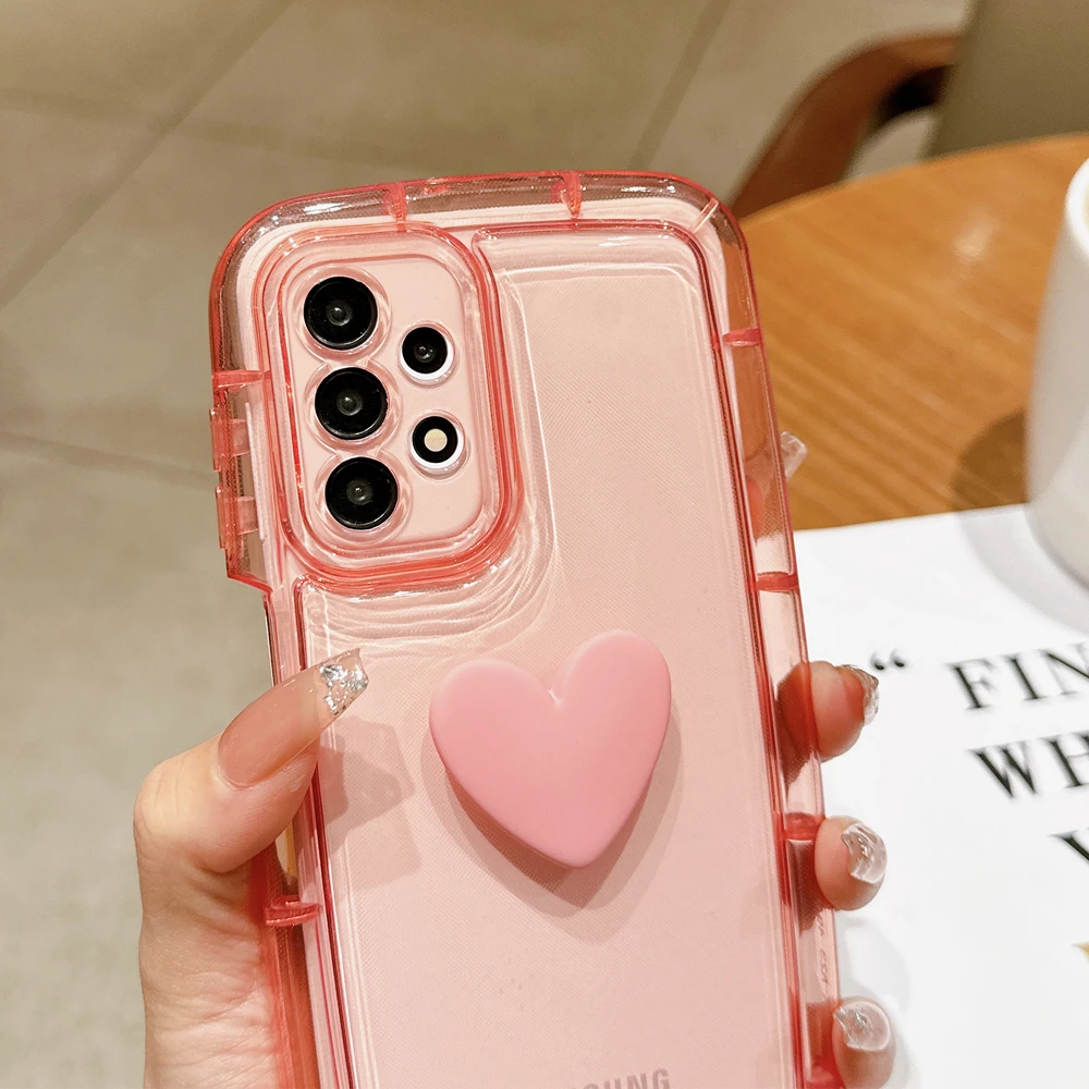 Funda Corazón Samsung S23 Ultra Rosa