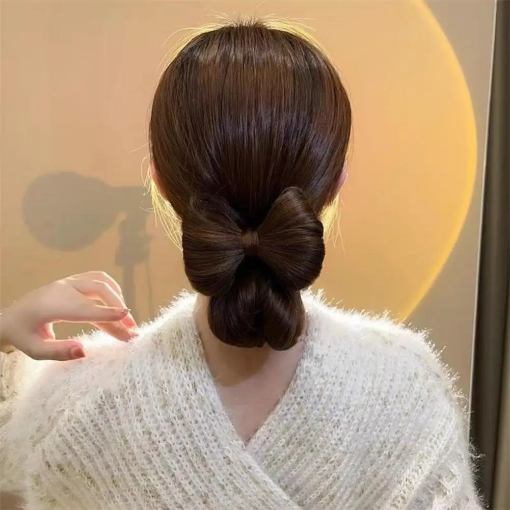 헤어핀 사실적인 부드러운 3차원 착용하기 쉬운 재사용 가능한 3D 소녀용 리본 가발 헤어핀 인공 헤어 리본 헤어 클립 90