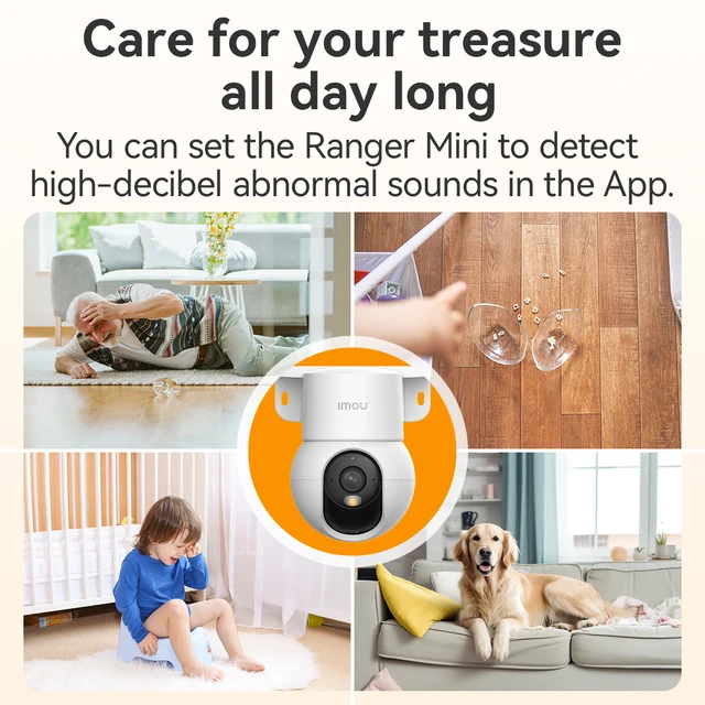 IMOU Ranger Mini 3/5MP IP Camera 360° Human Detection Baby Monitor Home Security Night Vision Surveillance Wireless Wifi Camera 4