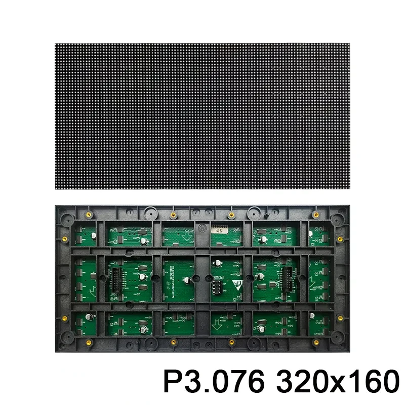 LED Outdoor Full Color P3.076 Matrix Module 320*160mm 104*52Pixels SMD1415 Display Panel 3in1 RGB video Wall 1/13 Scan Screen