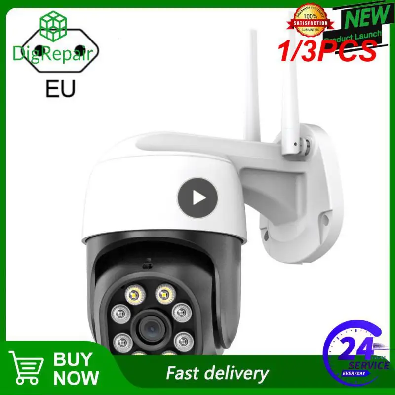 

1/3PCS PTZ Wifi IP Camera 4K 8MP Outdoor 4X Digital Zoom Security CCTV Camera 1080P AI Detect Auto Tracking P2P Wireless