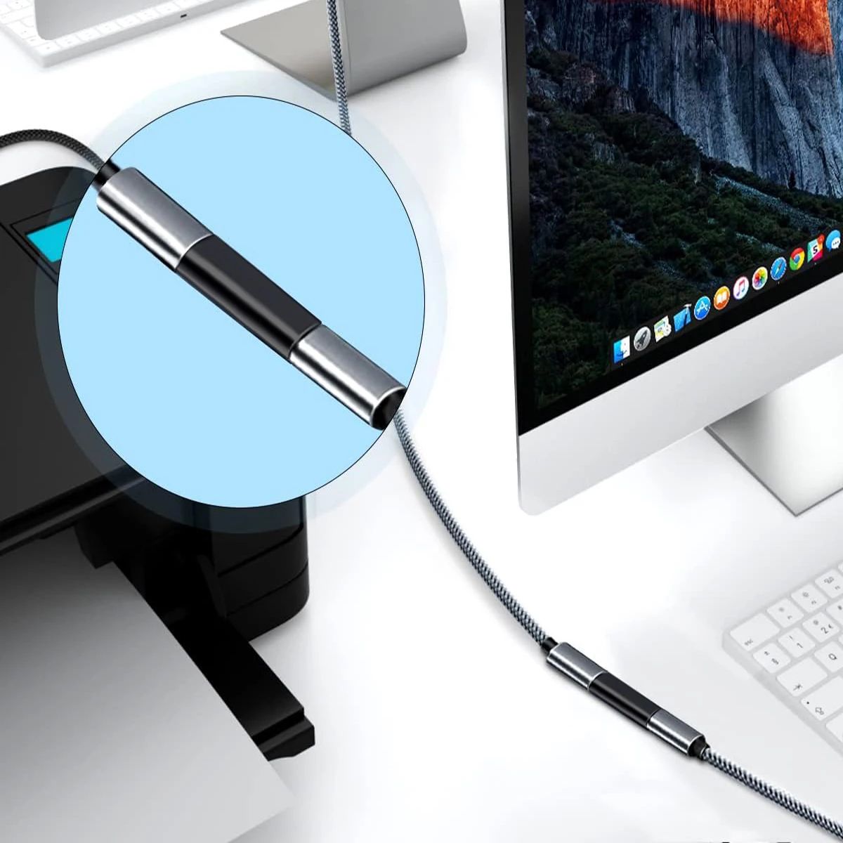 1/2팩 USB C 암-암 어댑터 USB C 연장기 USB 커플러 데이터 전송 및 고속 충전 지원 타입 C 커넥터