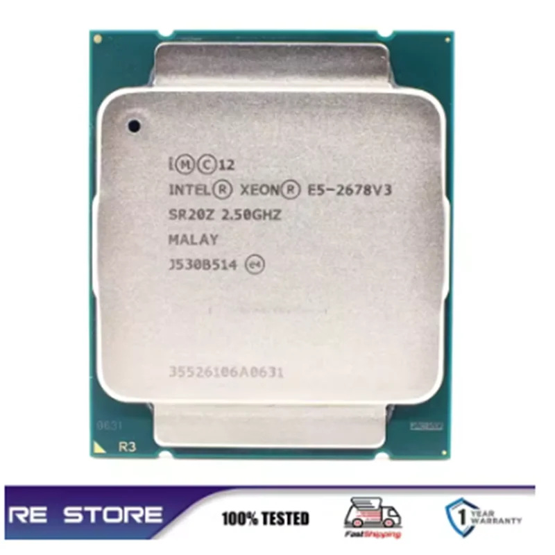 Intel xeon E5 2678 V3 2678V3 2.5GHz LGA 2011-3 cpu processor