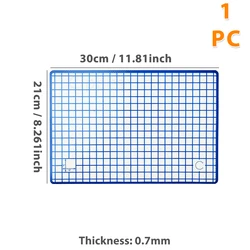 Silicone Non - Stick Heat - Resistant Baking Mats - Set of 2, Versatile Bakeware Sheets for Cookies, Macarons, and Bread (1PC Blue30x21cm)