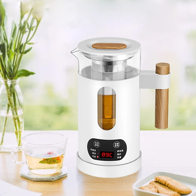 1L Electric Kettle Tea Maker Health Preseving Pot Glass Tea Infuser Pot  Automatic Keep Warm Water Kettle with Filter 220V - AliExpress