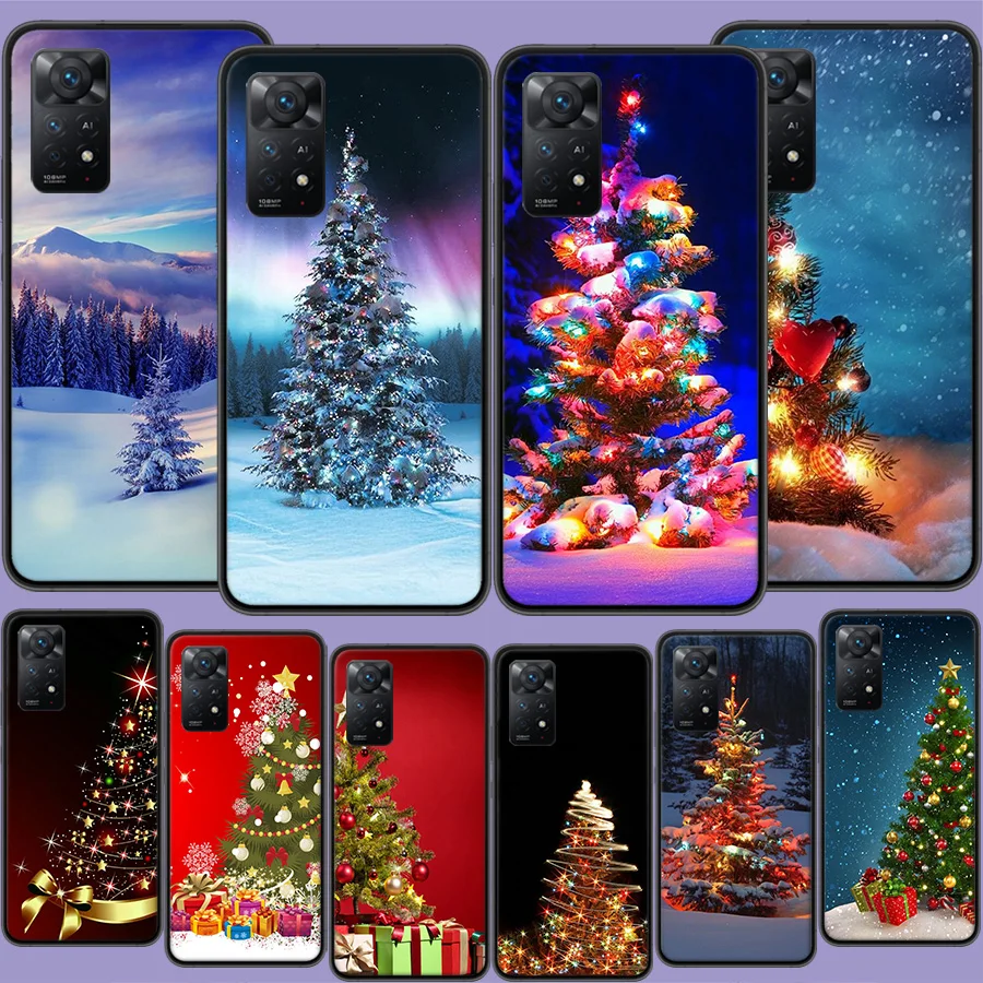 Merry Christmas Tree Deer Phone Case Per Xiaomi Redmi Note 12 Pro Plus 5G 12S 11 11E 11T Pro 10 9 8 7 11S 10S 4G 9T 8T 9S Capa C