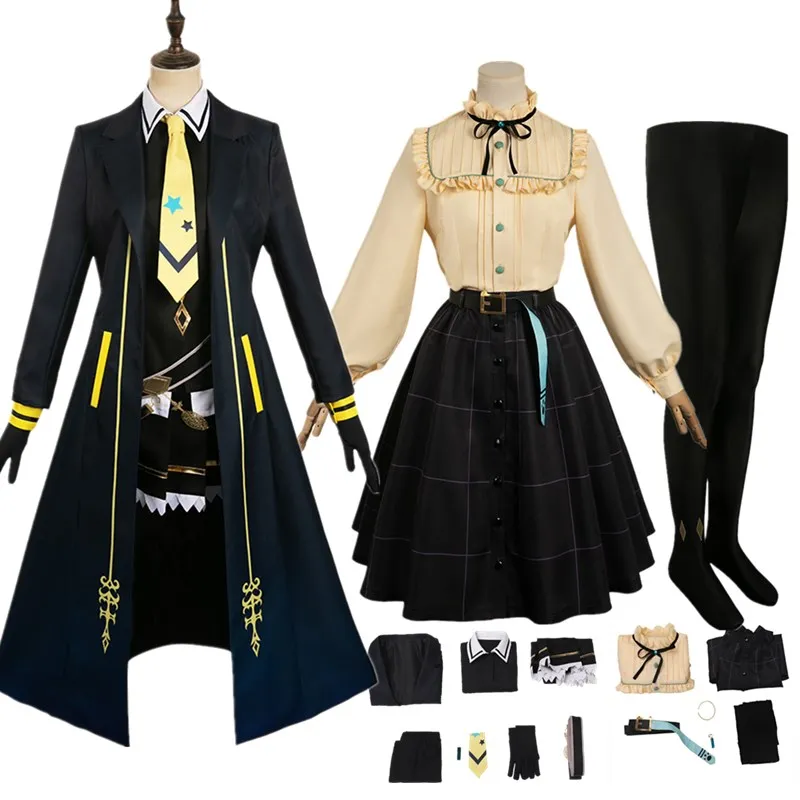 

Pretty Anime Derby Fantasy Manhattan Cafe Cosplay Costume Adult Women Shirt Coat Skirt Outfits Halloween Carnival Party Suit