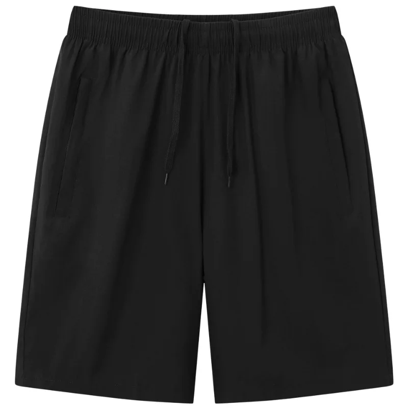 Summer Men Quick Drying Shorts Fashion Thin Straight Cut Five Piece Pants with Tie Up Closure Shorts
