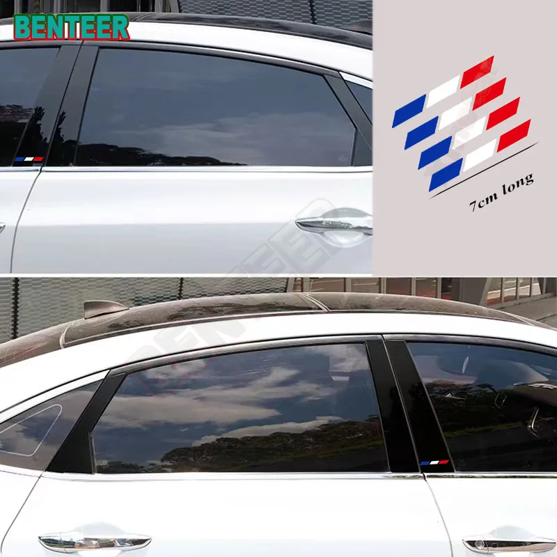 

4x Car France Flag Car Body Sticker For Peugeot GT 106 107 108 205 206 207 208 306 307 308 407 408 508 2008 3008