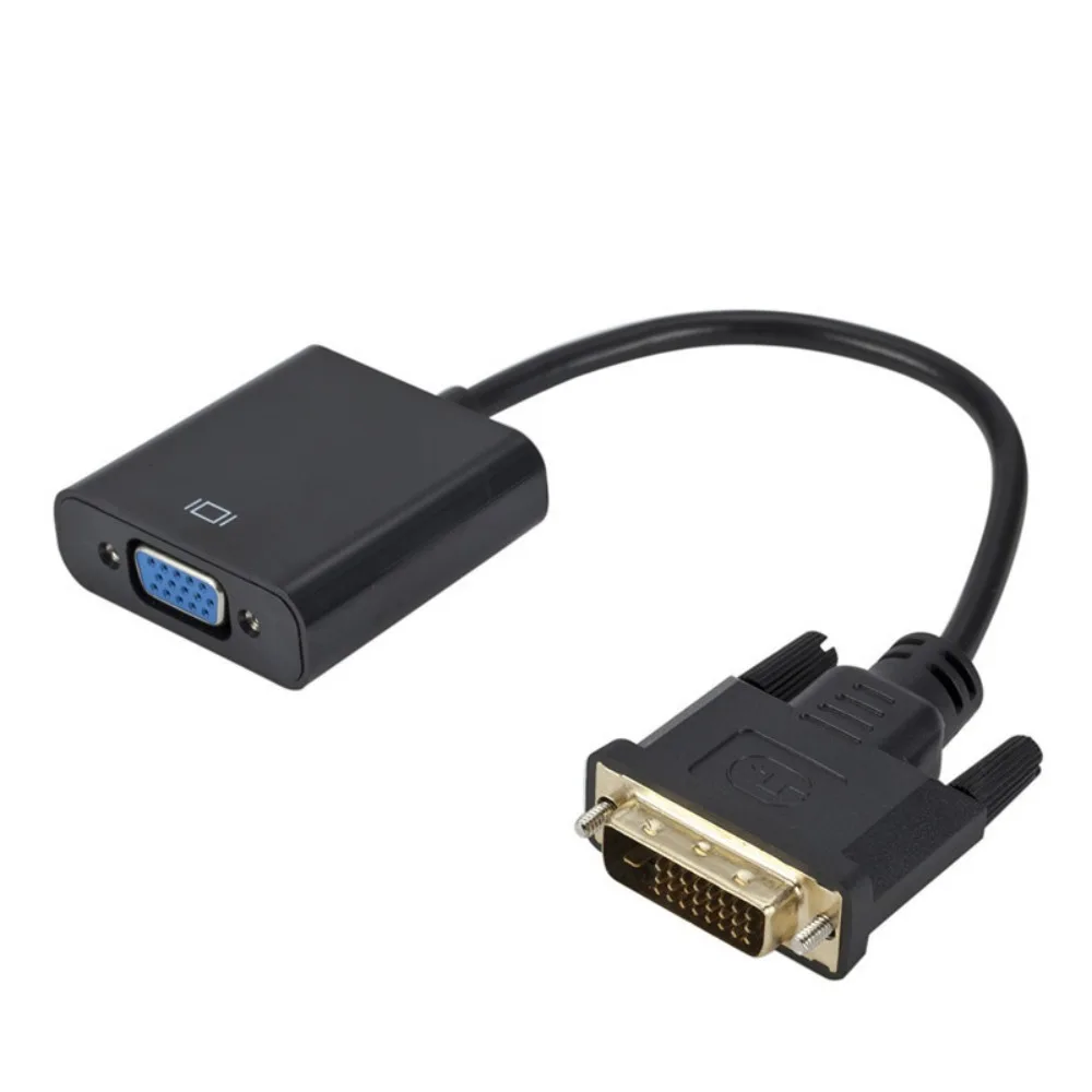 DVI To VGA with Chip DVI To VGA High-definition Analog Conversion Cable 24+1 Adapter Cable dvi vga adapter