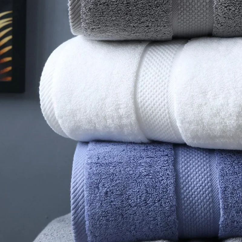 Soft Cotton Bath Towels - Absorbent Beach  Spa Towels Set for Adults