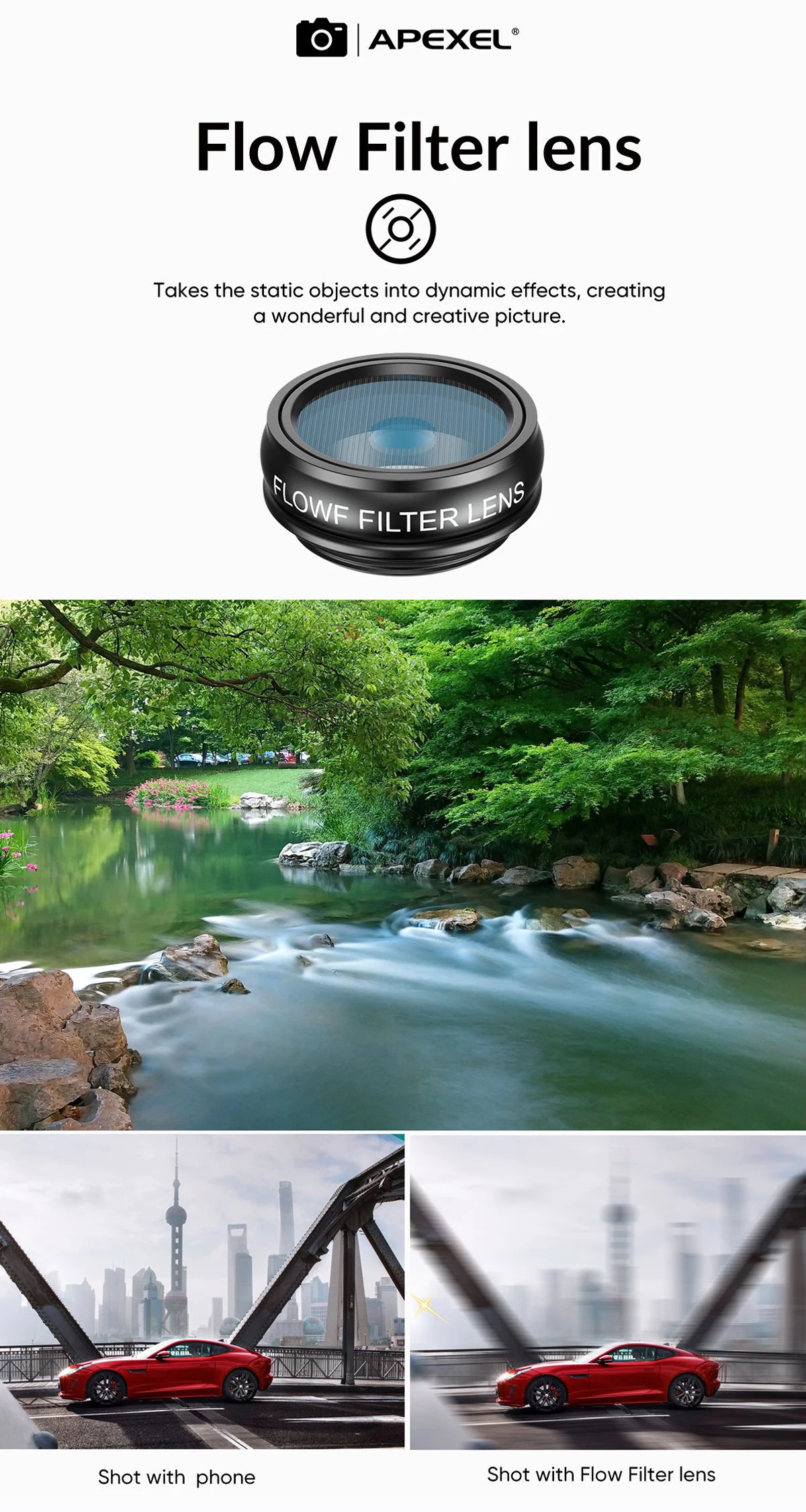 APL 22XDG9 Apexel 22X Telephoto Smartphone Lens Kit مجموعة عدسات الهاتف الذكي للتصوير الإحترافي