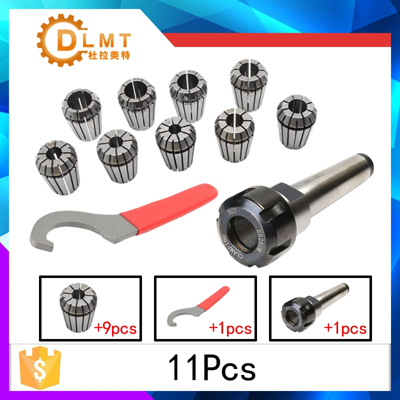 Spring Collet Tool Holder Collet Chuck Lathe Tool Holder Spring Collet Chuck ER25 Spring Clamps 9PCS MTA/MT4 MT3 MT2 ER25 M12 1PCS Wrench 1PCS Collet Chuck Morse Holder Cone For CNC Milling Lathe tool