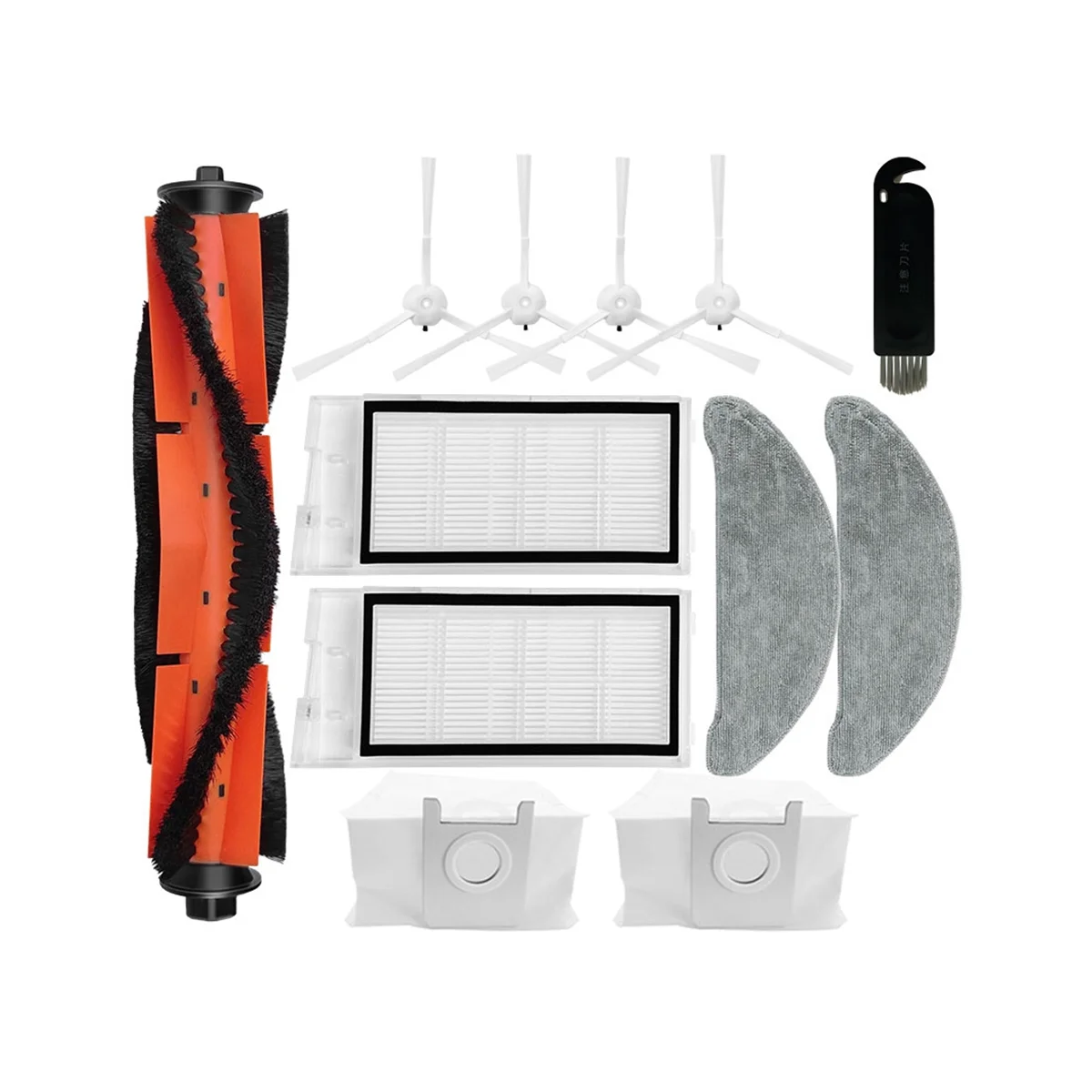 For Roidmi Eve Plus SDJ01RM Robot Vacuum Cleaner Spare Parts Accessories Main Side Brush Hepa Filter Mop Cloth Dust Bag