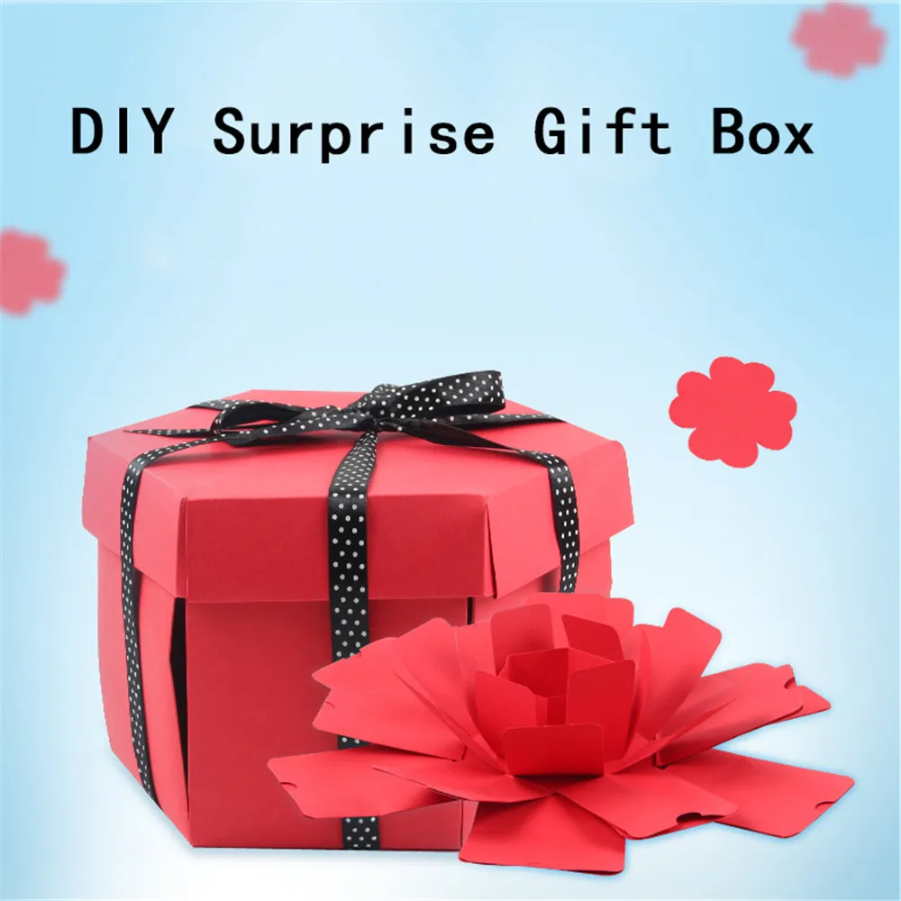 Surprise Box, Creative Explosion Box DIY Gift Scrapbook and Photo Album Gift Box As A Birthday Present About Love, Surprise to Open, Size: 39.3