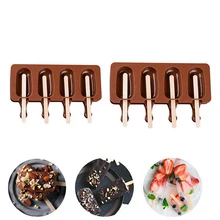  Ice Cream Silicone Mold Summer Popsicle Mold Ice Pop Maker Fruit Juice Freezer Ice Tray Popsicle Mold Cake Baking Tools 