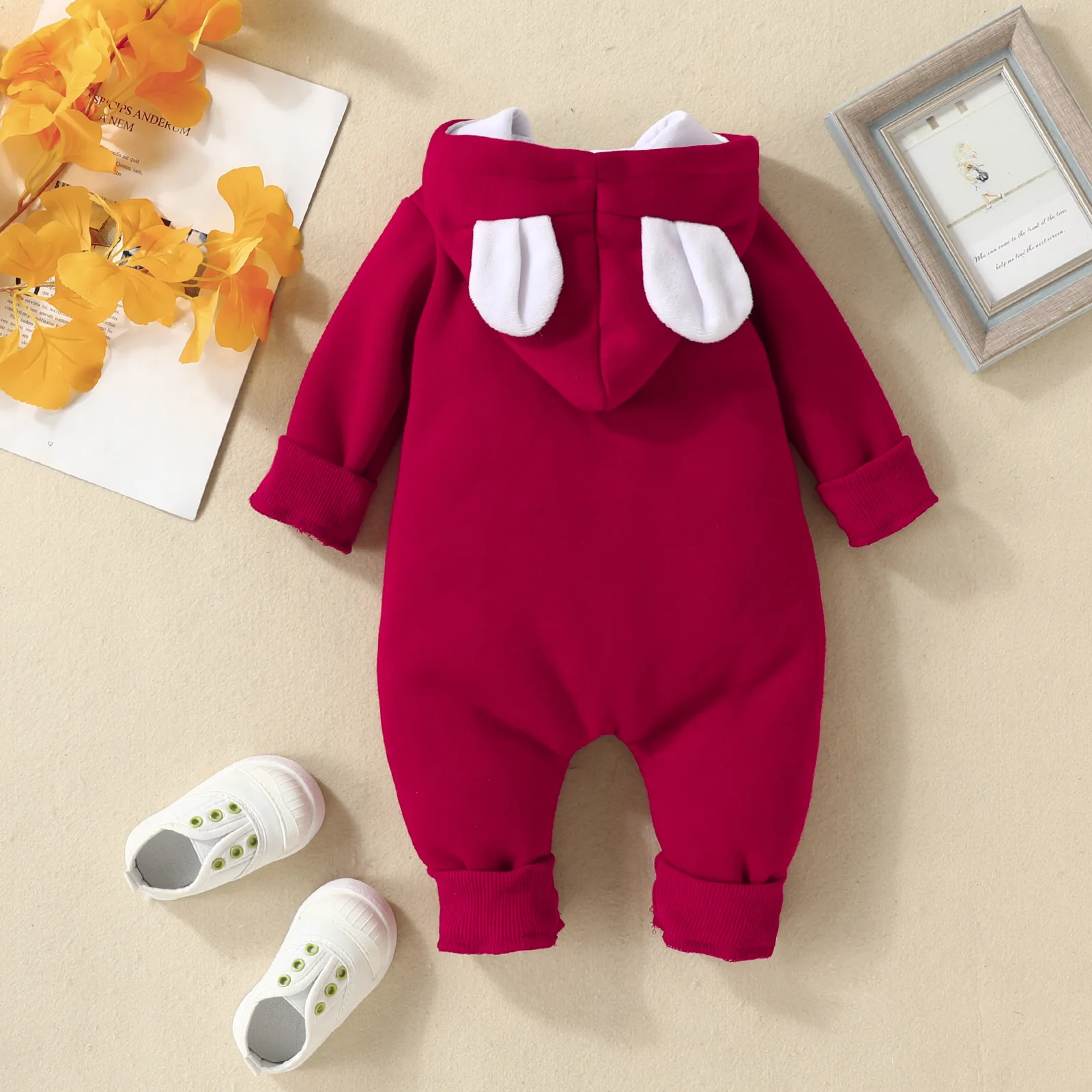 Winter Cute Baby Romper Hooded Cloud, Star, Moon Print Clothes Infant Boy Jumpsuits Newborn Girl Onesie Casual Outfits 3