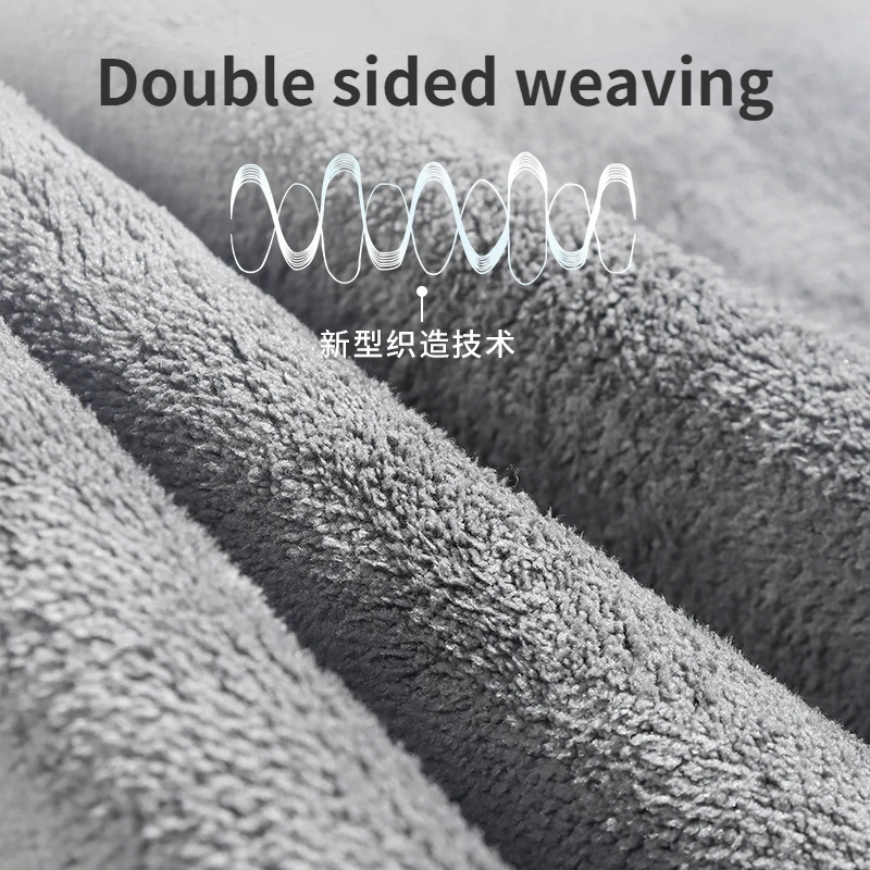30x60cm Double sided Car Wash Microfiber Towel Cleaning Drying Car Polishing Cloth Suede coral velvet Detailing Waxing Towel