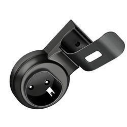 Electric Vehicle Charging Cable Organizer and Wall Mount Holder with Hook (Black)