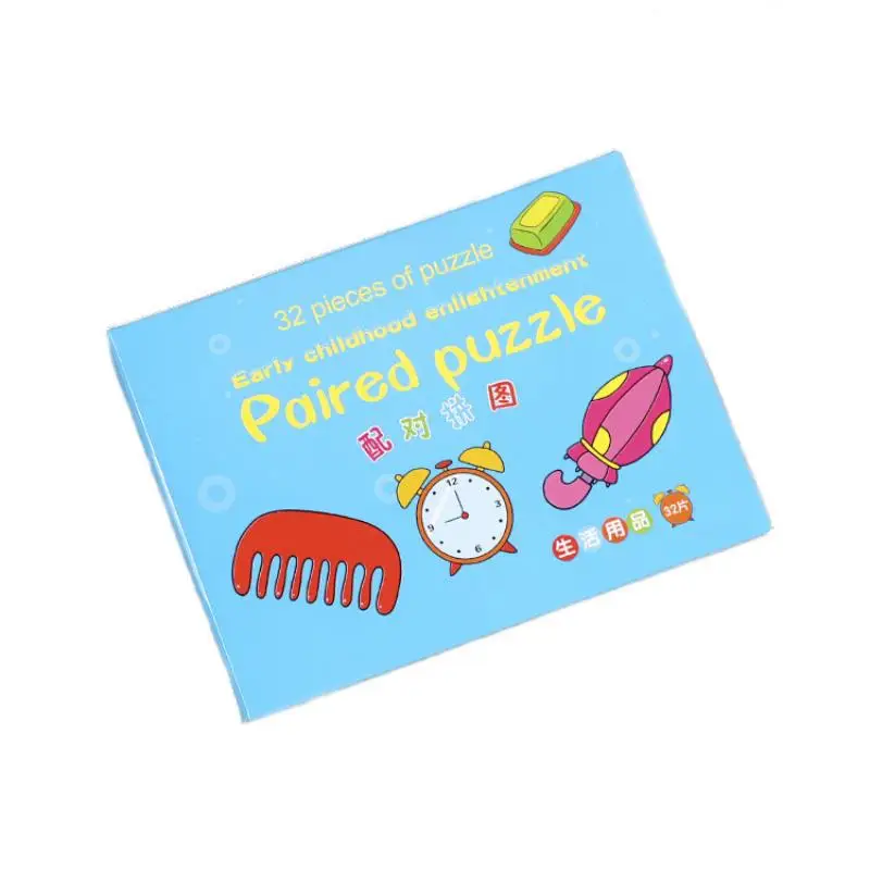 32 PcsMontessori Paper Baby Toys Puzzles Children'S Hand Scratch Board Puzzle Kids Early Learning Education Fruit Cognitive Toy 5