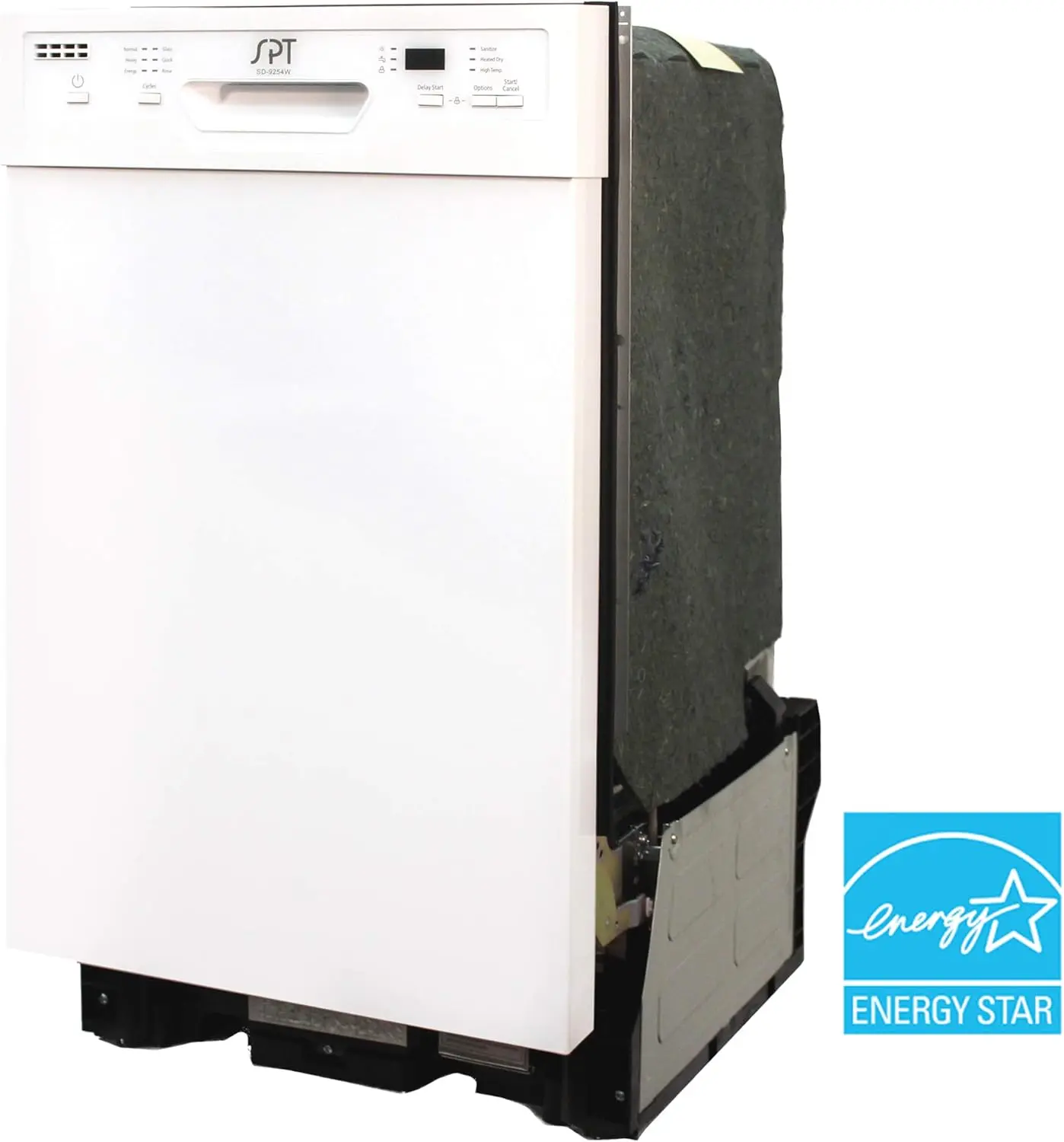 9254W 18â€³ Wide Built-In Dishwasher w/Heated Drying, ENERGY STAR, 6 Wash Programs, 8 Place Settings and Stainless Steel  White 5