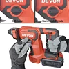 Devon 5408-Li-20V 6-12mm Lithium Brushless Multifunctional Rotary Hammer Cordless Impact Hammer Power Tools For 20V Battery 6