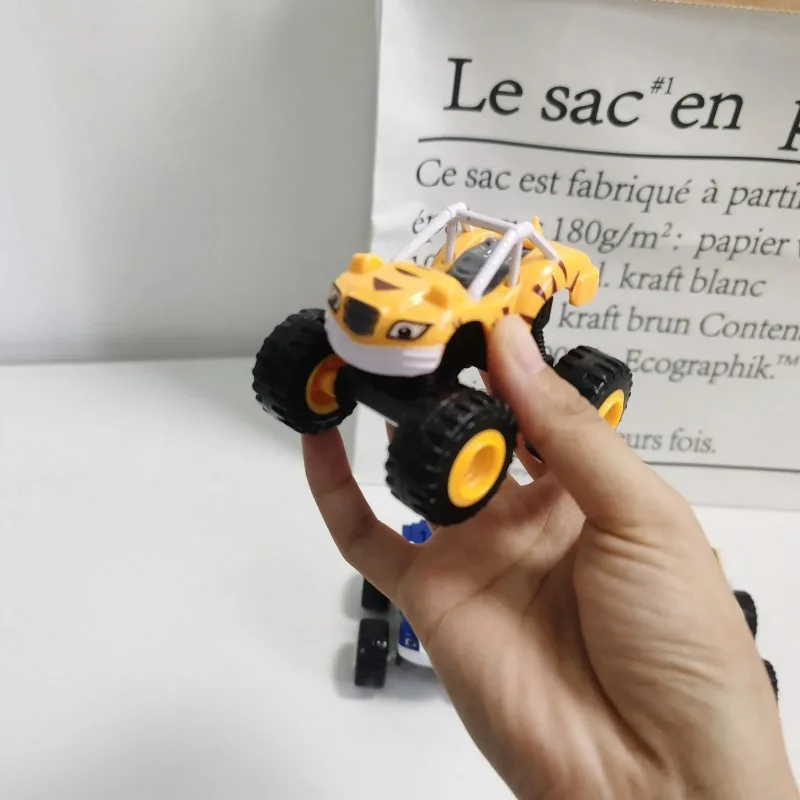 Flame-Inspired Inertia Die-Cast Monster Truck Toy