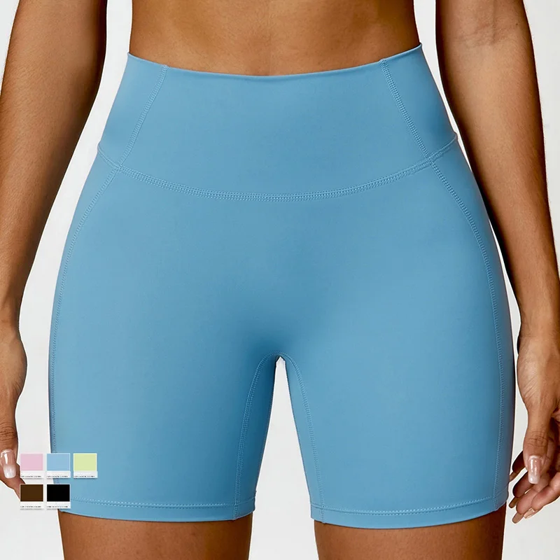

Hip lifting women's yoga shorts, tight waist fitness pants, breathable and tight running sports shorts