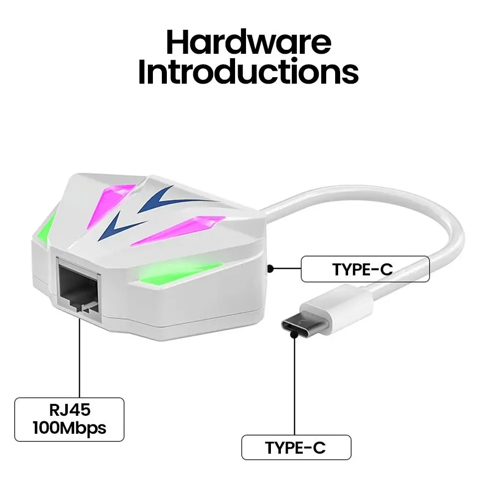 USB/Type-c USB-RJ45 네트워크 카드 USB-2.5G 변환기 유형 C 이더넷 어댑터 2-in-1 드라이브 프리 USB-네트워크 포트