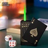 Creative Playing Cards Ace of Spades Lighter Butane Windproof Straight Metal Lighter Metal Fun Toy for Men Smoking Accessories 2