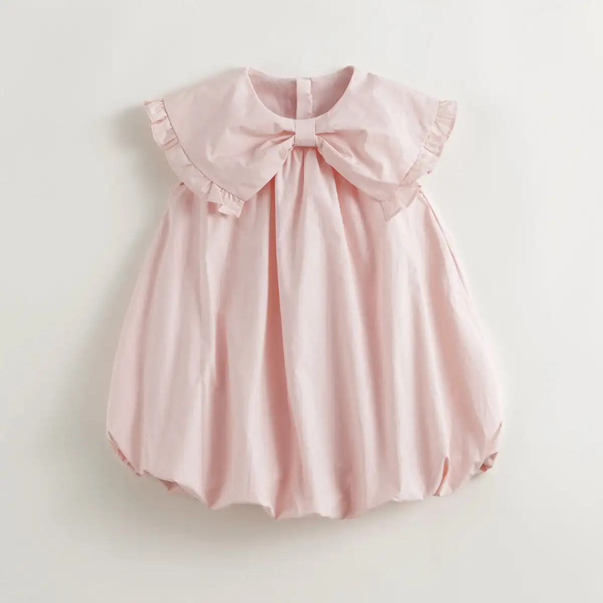 

MARC&JANIE Girls Butterfly Bow Collar Bubble Dress for Summer 240662