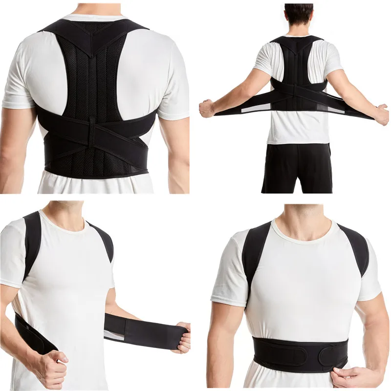 Back Support Posture Corrector Belt Adjustable Shoulder Clavicle Spine Support Belt Reshape Your Body Lumbar Brace Back Trainer