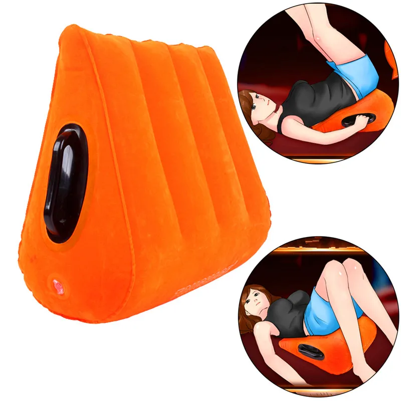 Home Gift Sex Bed Pillow Love Toys For Sexy Inflatable Pillows Wedge Triangles Position Erotic Cushion Sex Shop Adults Pillows