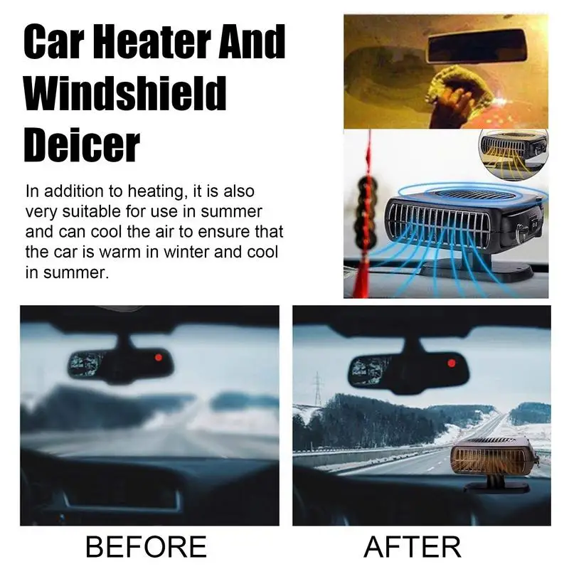 Portable Car Heater And Defroster Fast Defroster For Car Windshield With 2  Modes Durable Car Accessories Portable Car Air - AliExpress